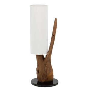 Lampara Sobremesa Madera Cebu 40x30x70 Cm