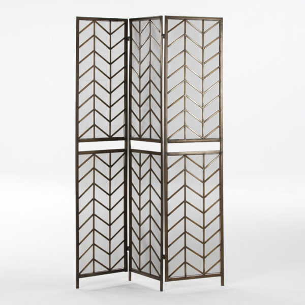 Biombo 129x1x178 Metal Dorado