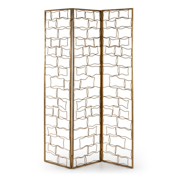 Biombo 153x2x183 Metal Dorado