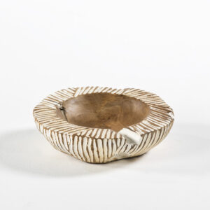 Bowl 30 cm aprox. Madera Natural/Blanco