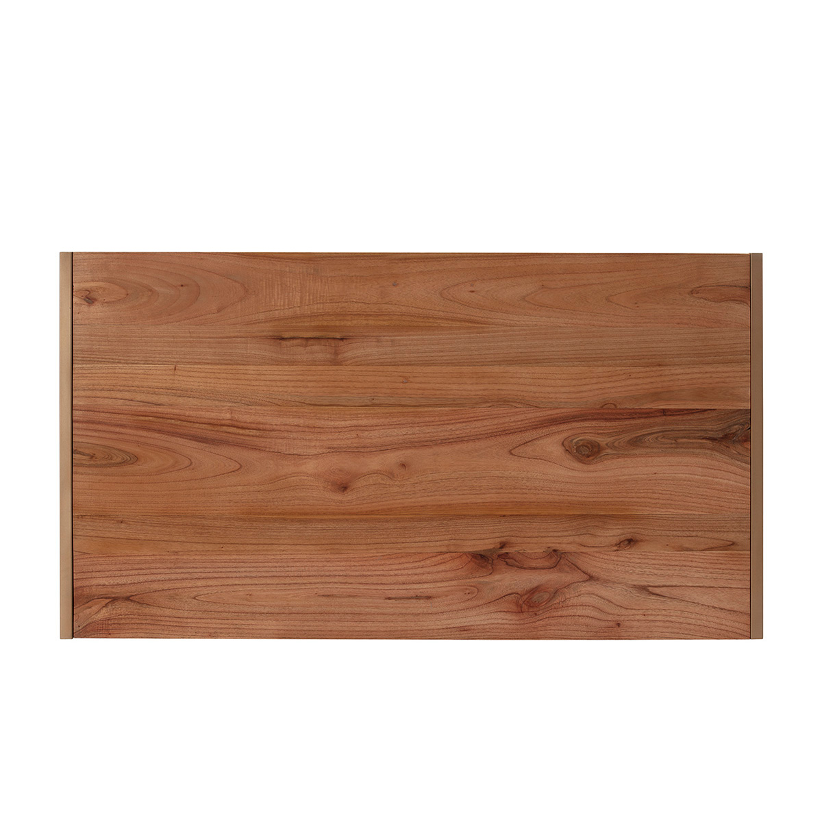 Cabecero 160x3x90 Madera Natural/Metal Dorado