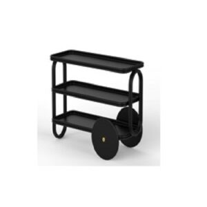 Camarera 110x51x77 Metal -- Negro