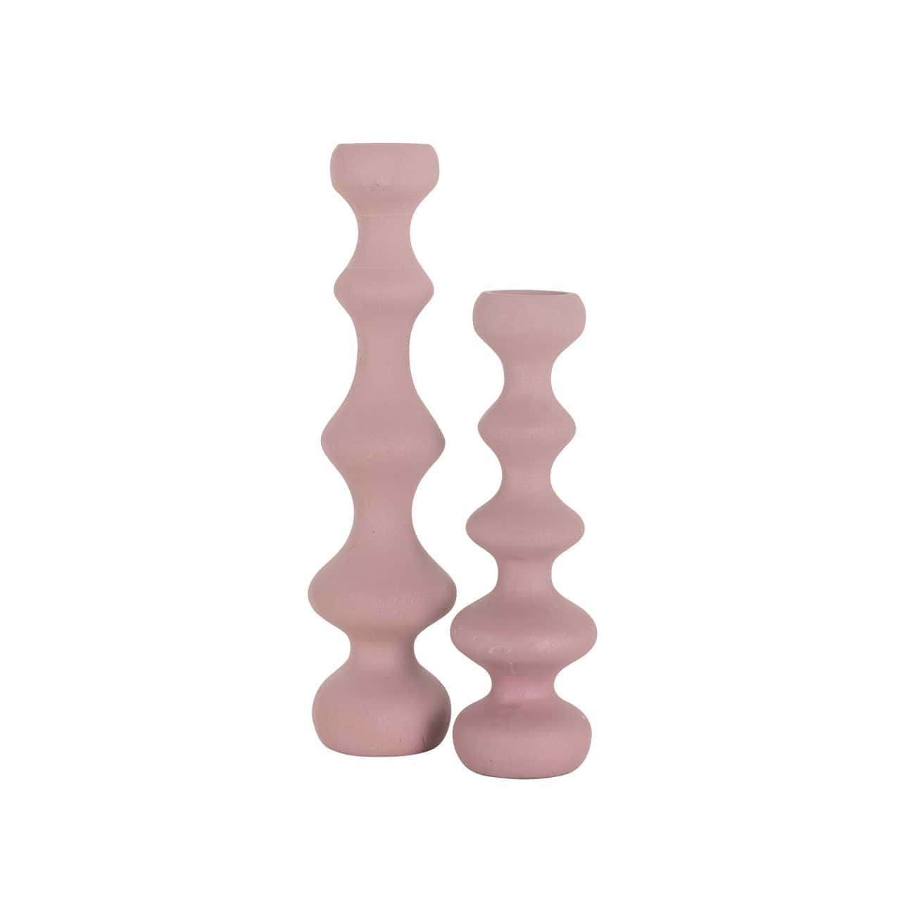 Candle holder Bijou pink large