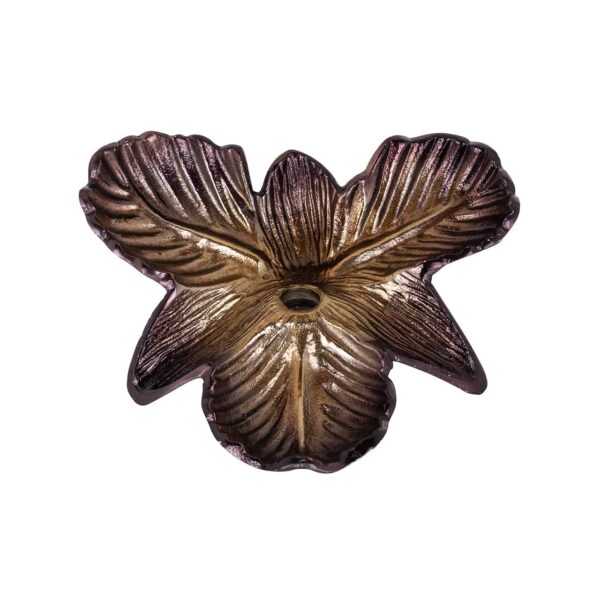 Candle holder Blossom bronze