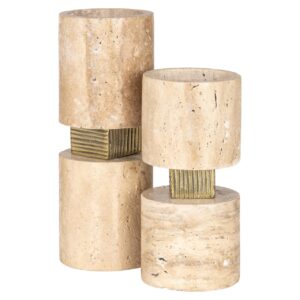 Candle holder Boaz beige large