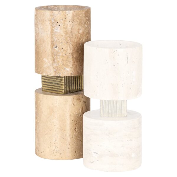Candle holder Boaz beige large
