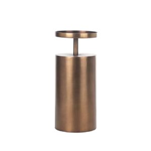 Candle holder Dixon brushed gold medium