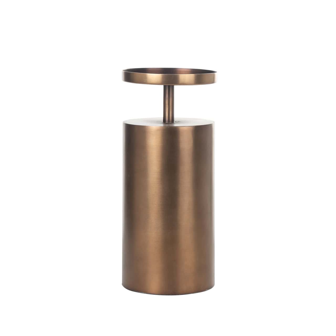 Candle holder Dixon brushed gold medium