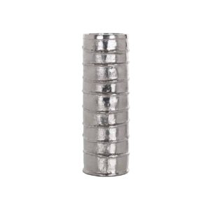 Candle holder Linde silver large
