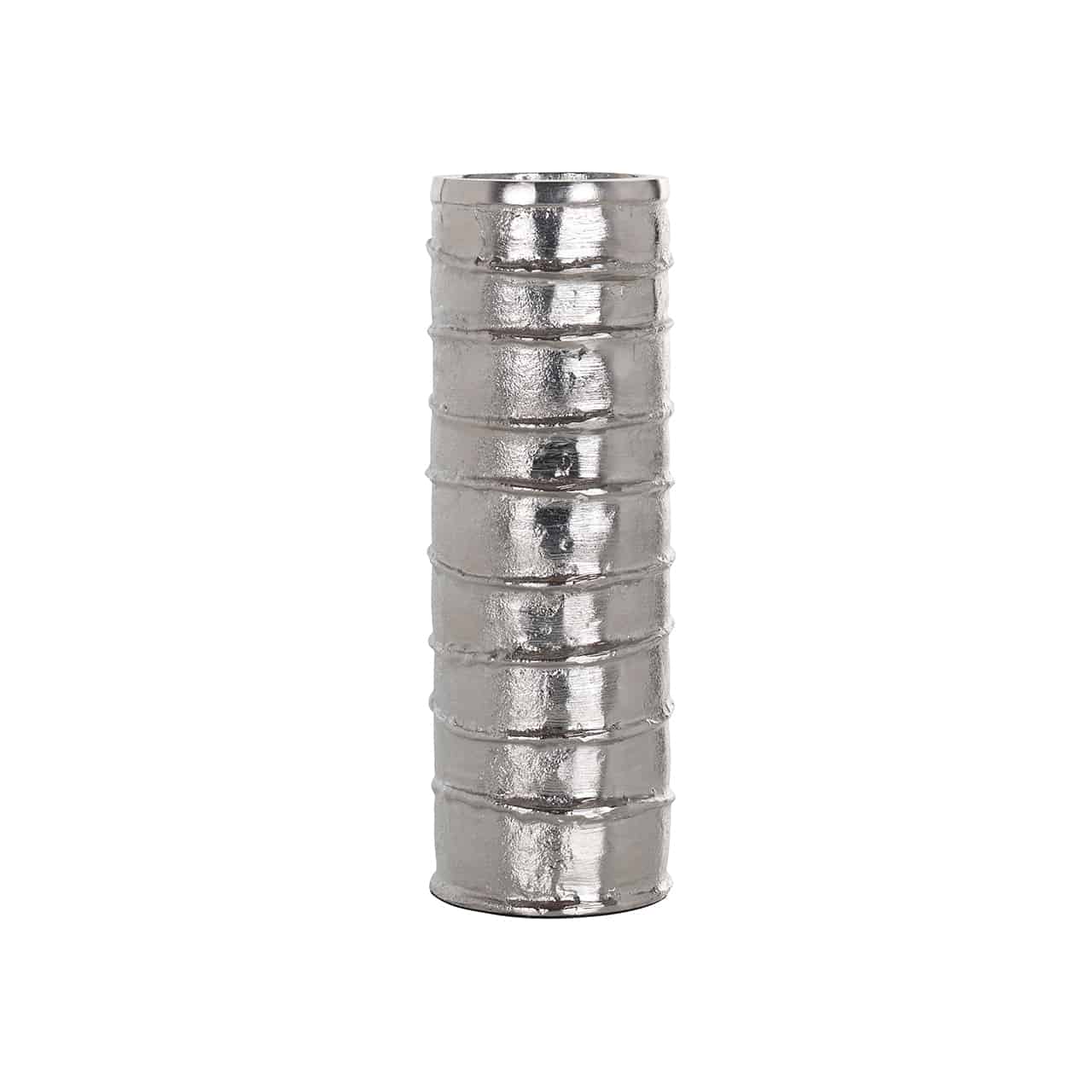 Candle holder Linde silver large