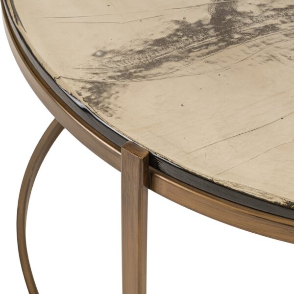 Coffee table Cleo gold (Set of 2)