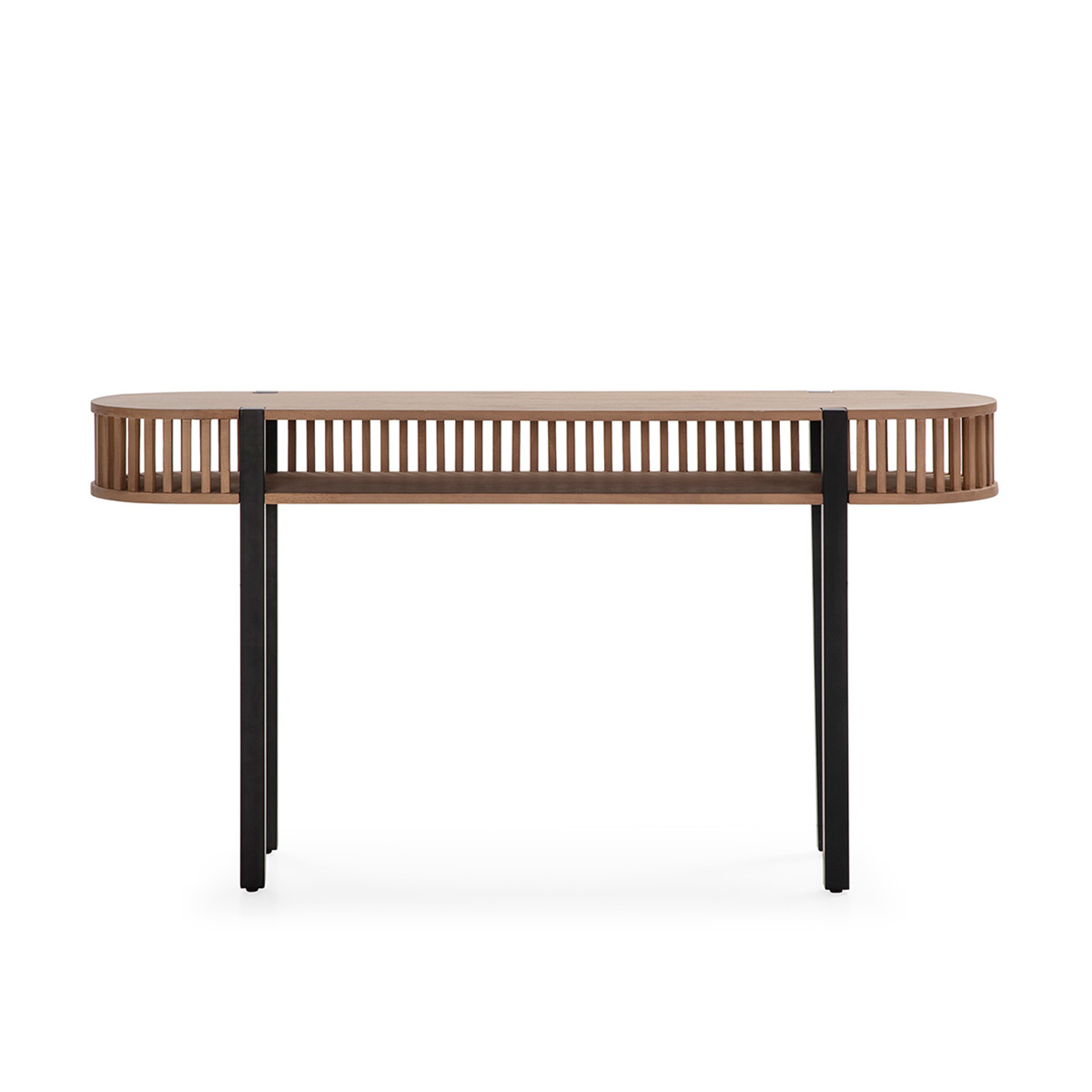 Consola 150x33x80 Madera/Metal Arena/Negro