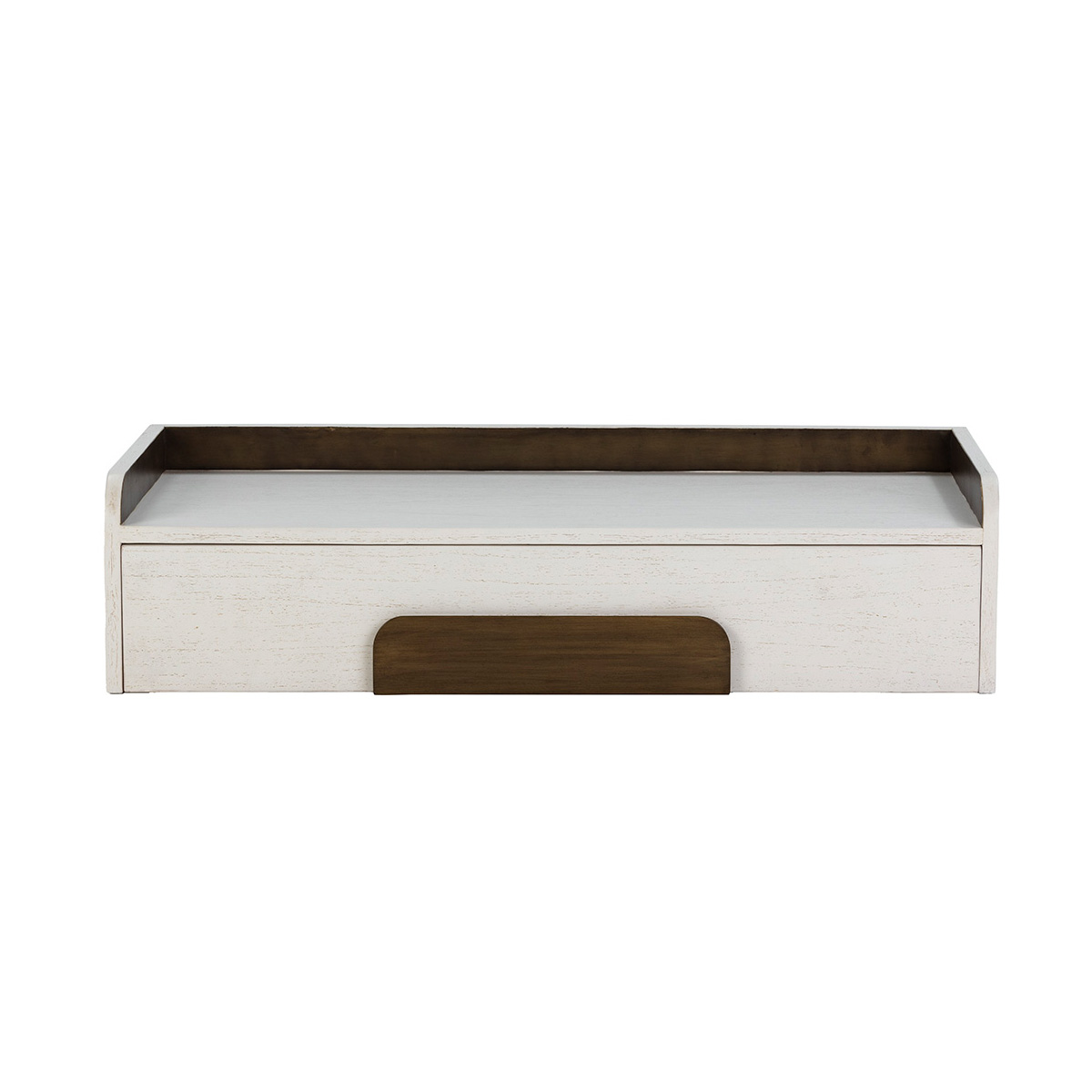 Consola 95x30x23 Madera de Cedro/Metal Blanco/Dorado