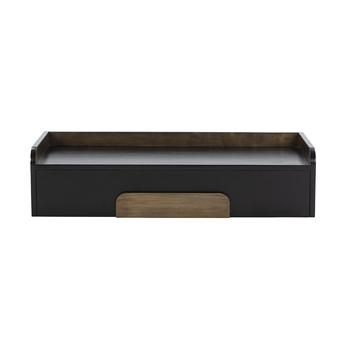 Consola 95x30x23 Madera de Cedro/Metal Negro/Dorado