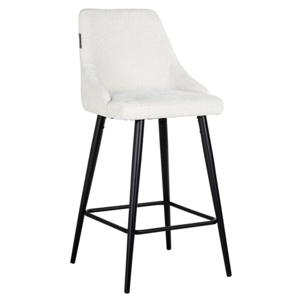 Counter stool Brooke white unicorn (Set of 2)