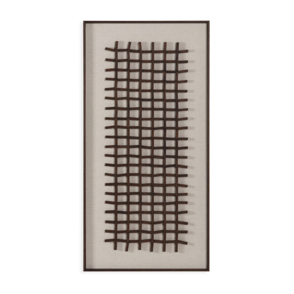 Cuadro 60x4x120 Cristal/Madera -- Marrón
