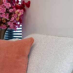 Cushion Teddy pink 50x50