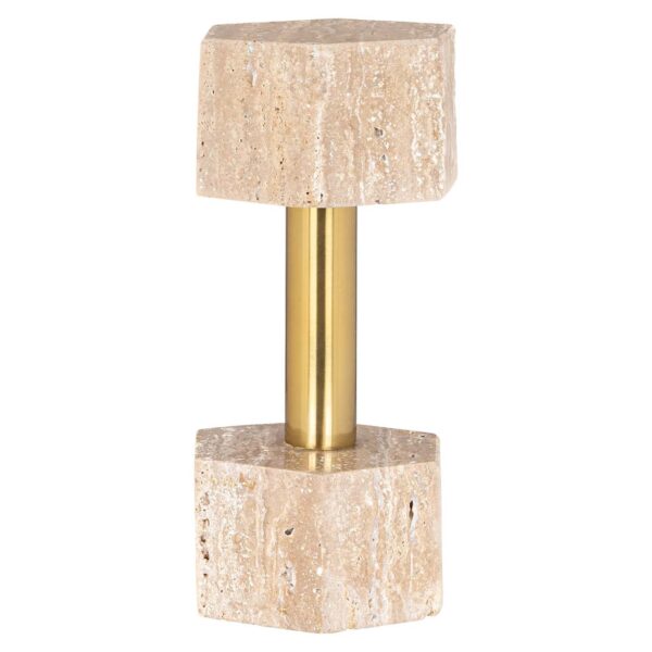Decorative object Dumble beige