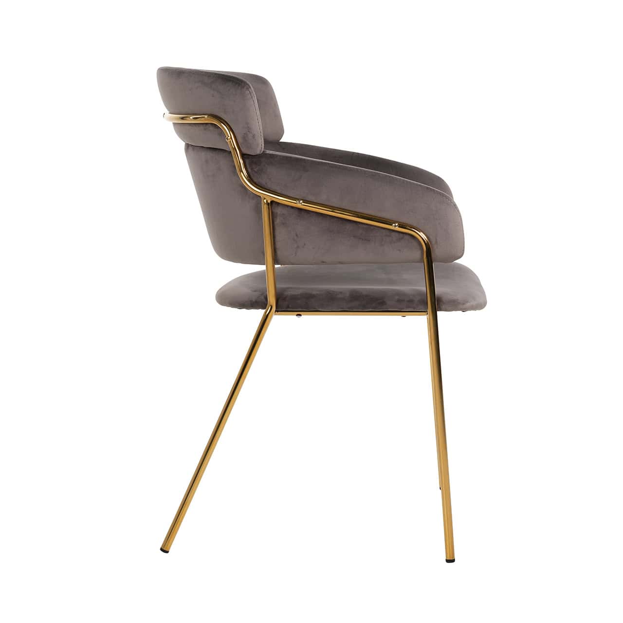Dining chair Angelica stone velvet fire retardant