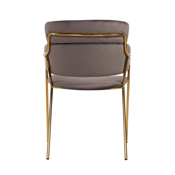 Dining chair Angelica stone velvet fire retardant
