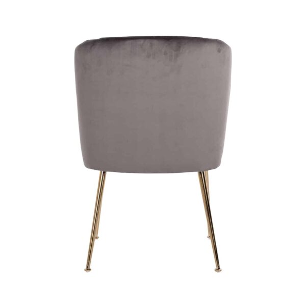 Dining chair Cannon stone velvet