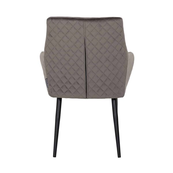 Dining chair Chrissy stone velvet (Set of 2)