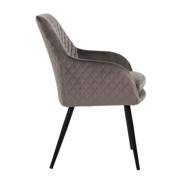 Dining chair Chrissy stone velvet (Set of 2)
