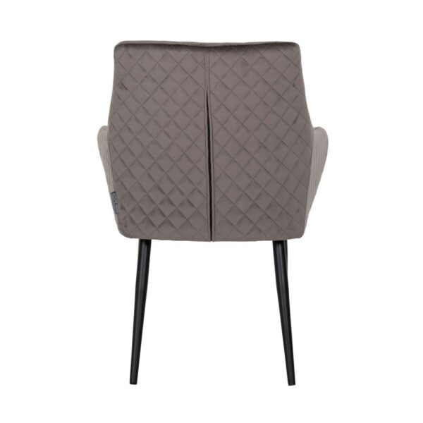 Dining chair Chrissy stone velvet (Set of 2)