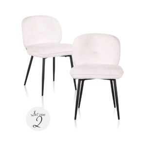 Dining chair Kiki sheep white (Set of 2)