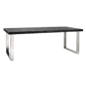 Dining table Blackbone Silver black rustic 220