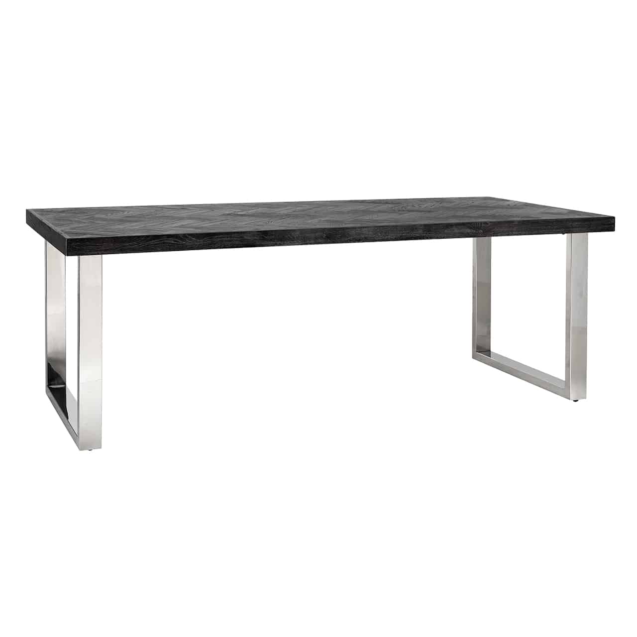 Dining table Blackbone Silver black rustic 220