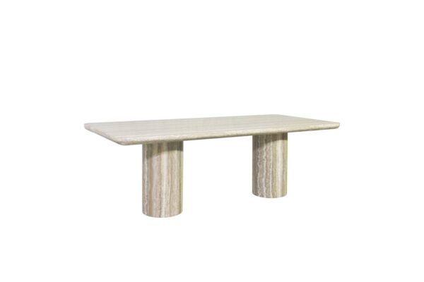 Dining table Nebula grey 225 faux travertine