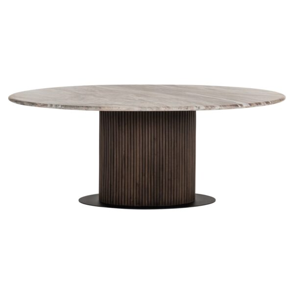 Dining table Rasford dark brown oval 200