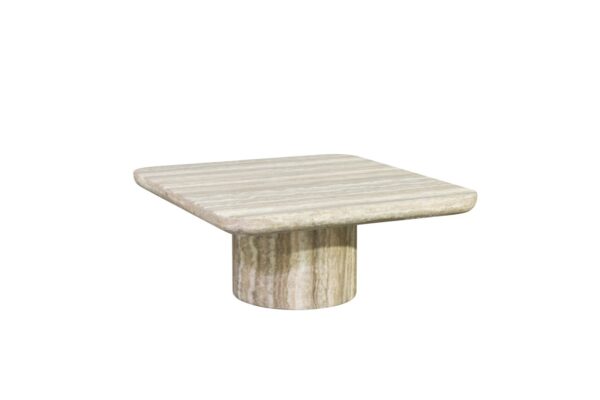 End table Denizly grey faux travertine
