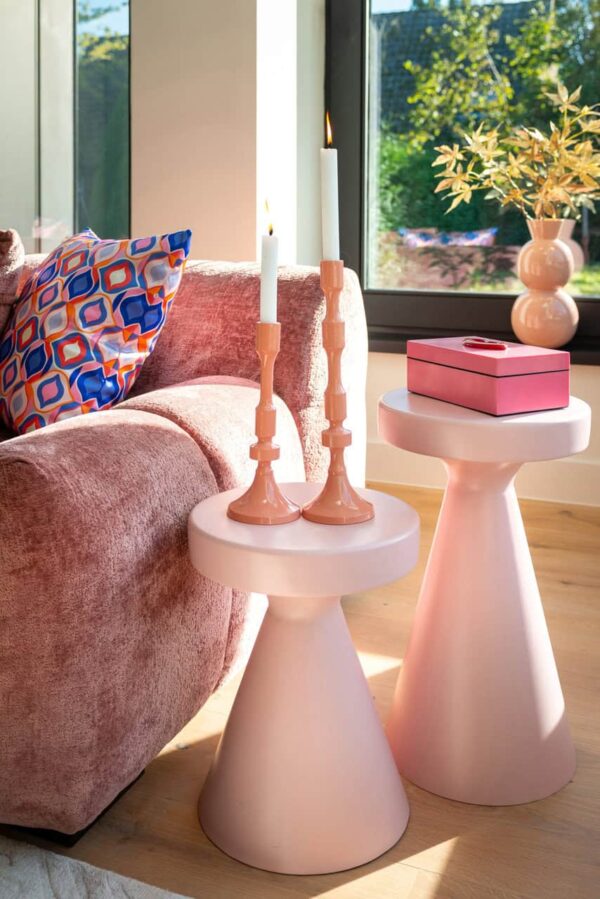 End table Kimble pink small 30Ø
