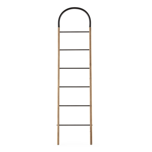 Escalera 49x3x200 Metal/Madera -- Negro/Natural
