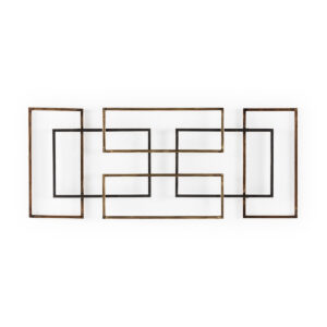 Escultura 112x3x46 Metal -- Dorado/Negro/Cobre