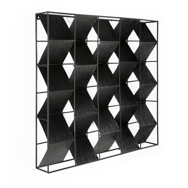 Escultura 76x13x76 Metal -- Negro