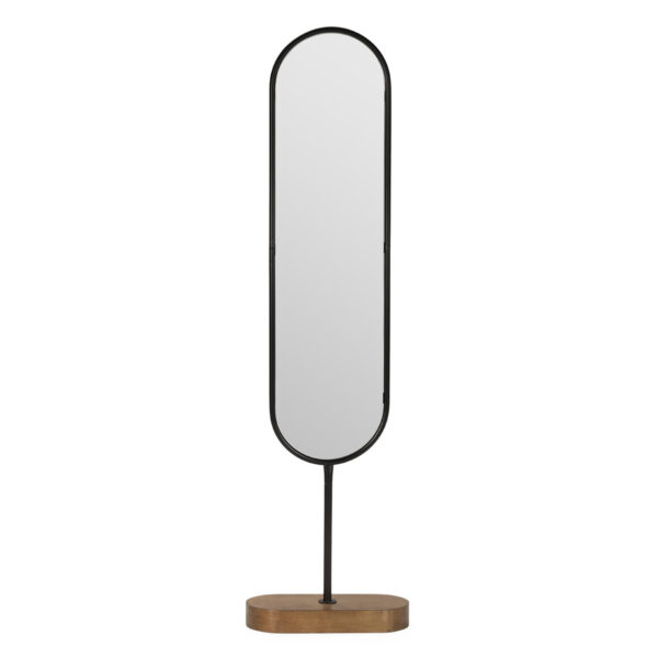 Espejo 45x20x167 Madera/Metal -- Negro/Color Madera