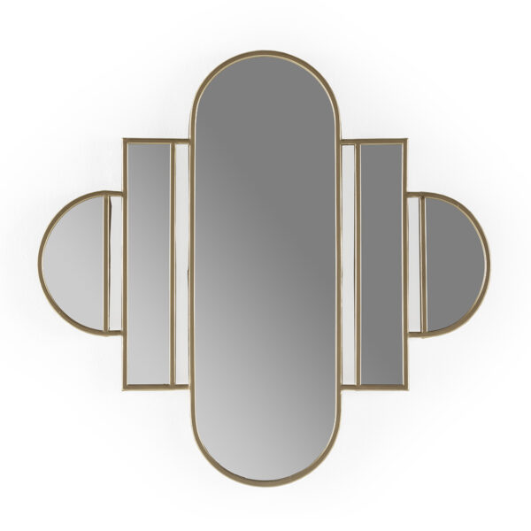 Espejo 84x3x80 Metal/espejo -- Dorado