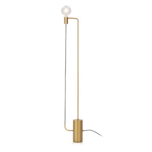 Lámpara de Pié 25x12x152 Metal Dorado