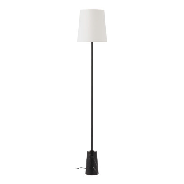 Lámpara de Pié sin pantalla 14x14x140 Mármol/Metal -- Negro
