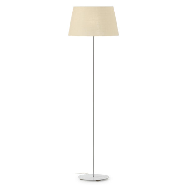Lámpara de Pié sin pantalla 25x25x123 Metal -- Blanco