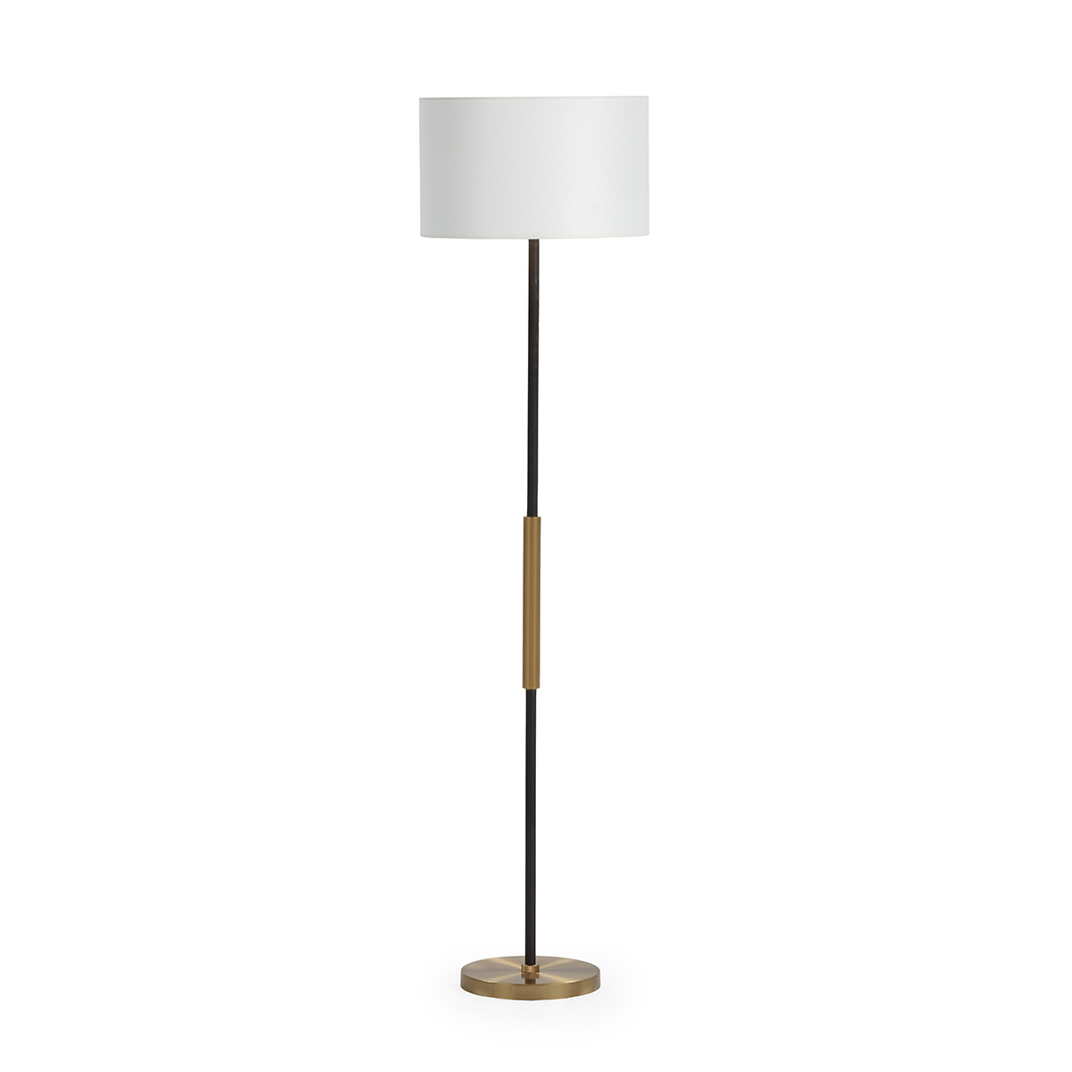Lámpara de Pié sin pantalla 25x25x146 Metal -- Negro/Dorado