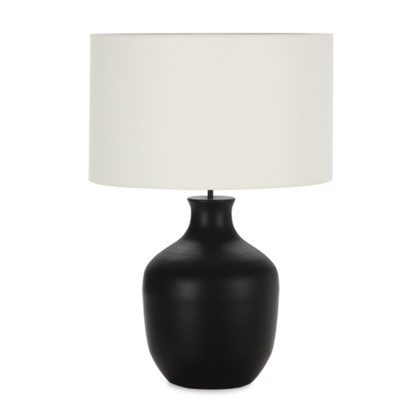 Lámpara de Sobremesa sin pantalla 29x29x47 Metal -- Negro Mate
