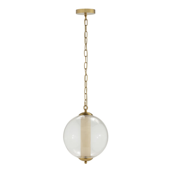 Lámpara de Techo 28x28x88 Metal/Alabastro/Cristal -- Dorado/Blanco/Transparente