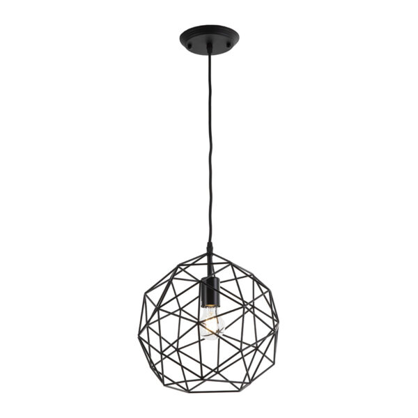 Lámpara de Techo 32x32x30 Metal Negro