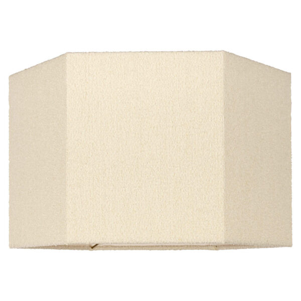Lampshade Soho white hexagonal medium