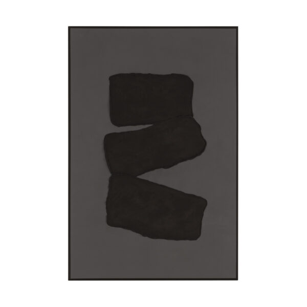 Lienzo 80x5x120 Lienzo -- Gris/Negro