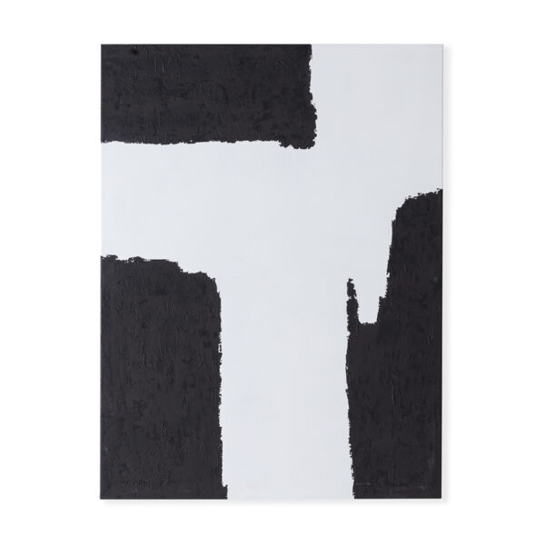 Lienzo 90x5x120 Lienzo Blanco/Negro